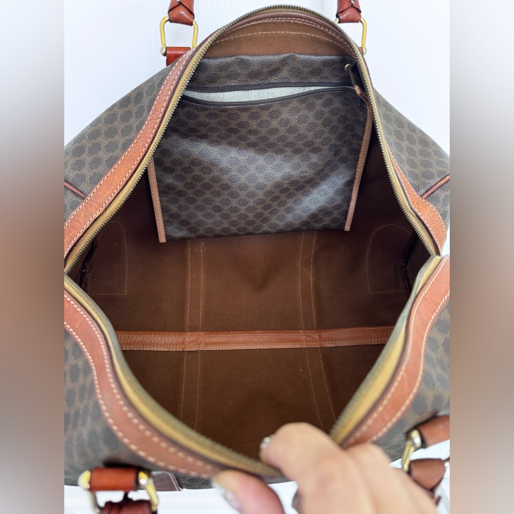 Celine vintage Dark Brown Monogram Duffel Bag - Picture 7 of 15